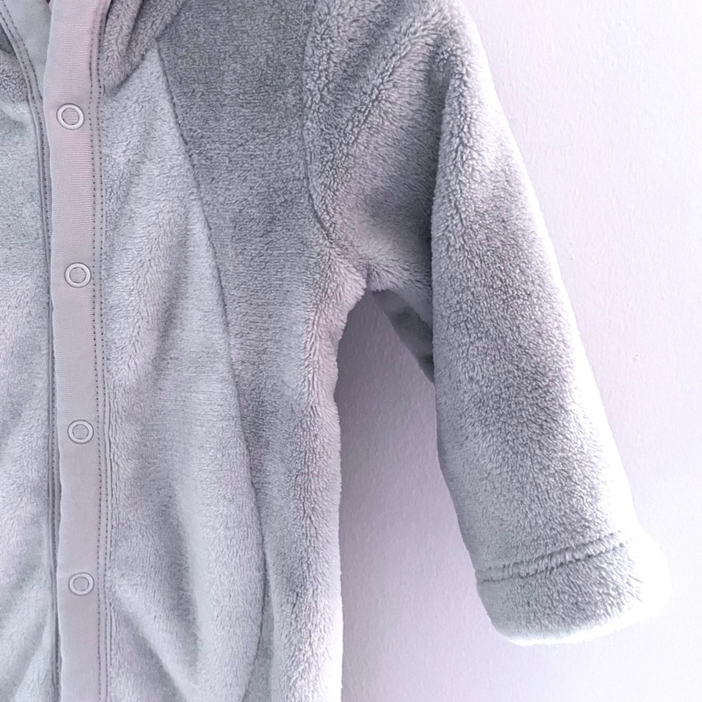 NEW Dumbo Disney Baby Jumpsuit Snowsuit, Dumbo Ears Face Hood, Super Soft Plush - Picture 9 of 16